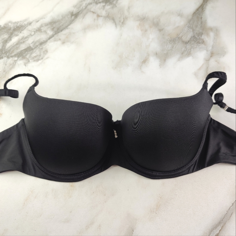 EUC Frederick's of Hollywood Black Multiway Push Up Underwire Bra, Sz 34C